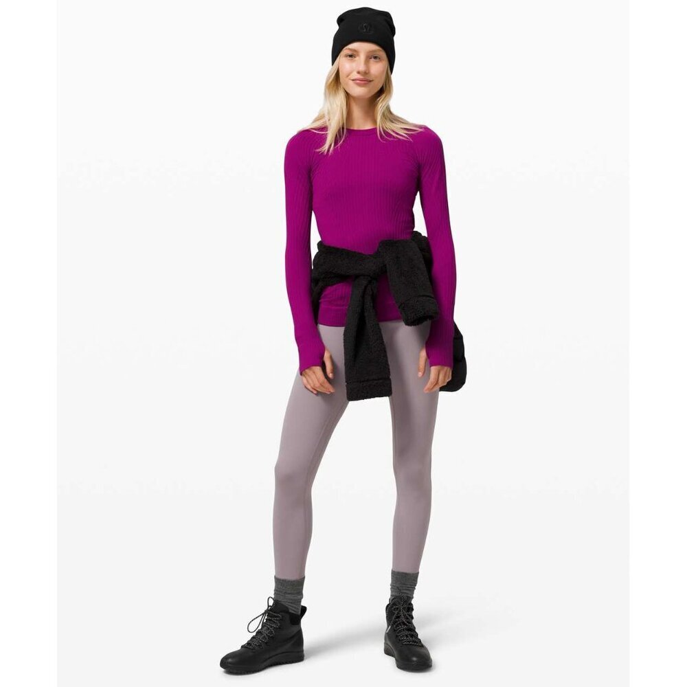 Lululemon Rest Less Pullover Aerial Current Deep Fuschia / Highlight Purple | 4